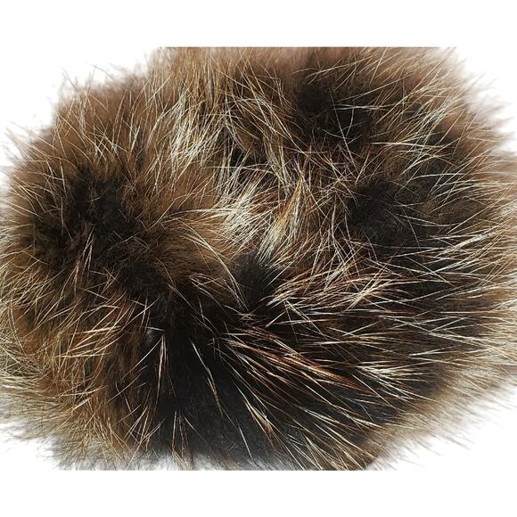 Damisfurry Rex Rabbit Fur Winter Hat With Raccoon Fur Top Excellent Warm! B-2 main image 4